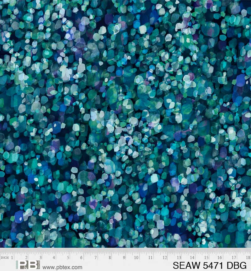 Sea Glass 108" | Quilt Backing by P&B Textiles | SEAW5471-DBG