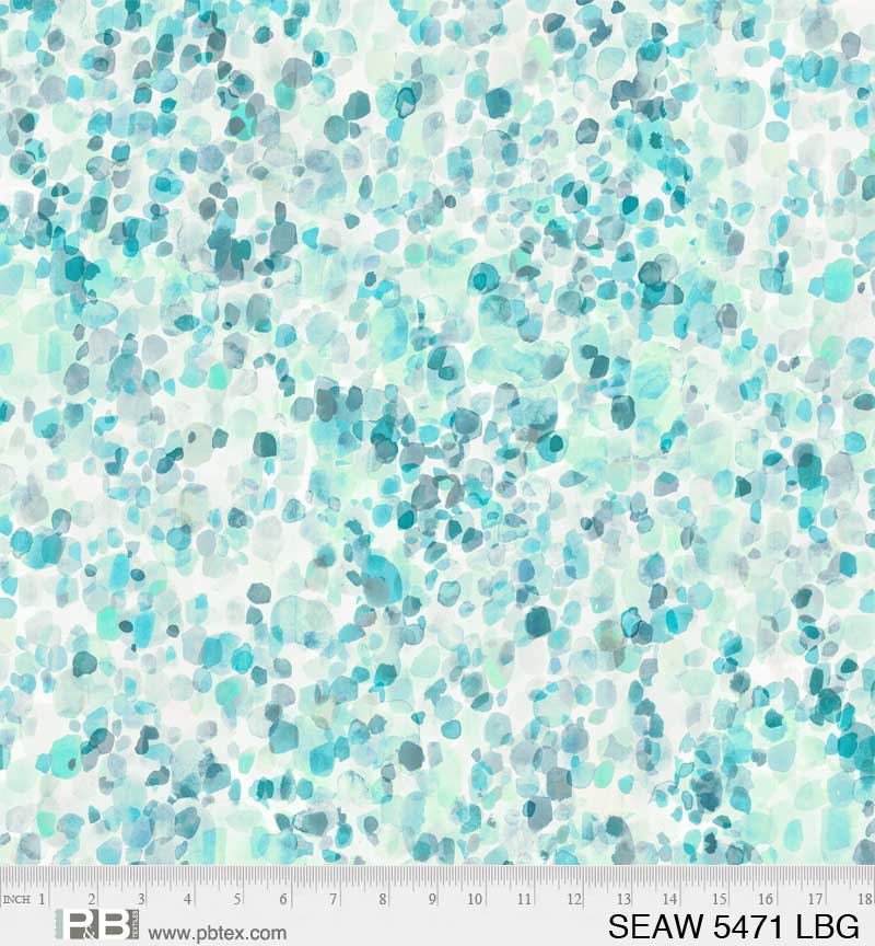 Sea Glass 108" | Quilt Backing by P&B Textiles | SEAW5471-LBG