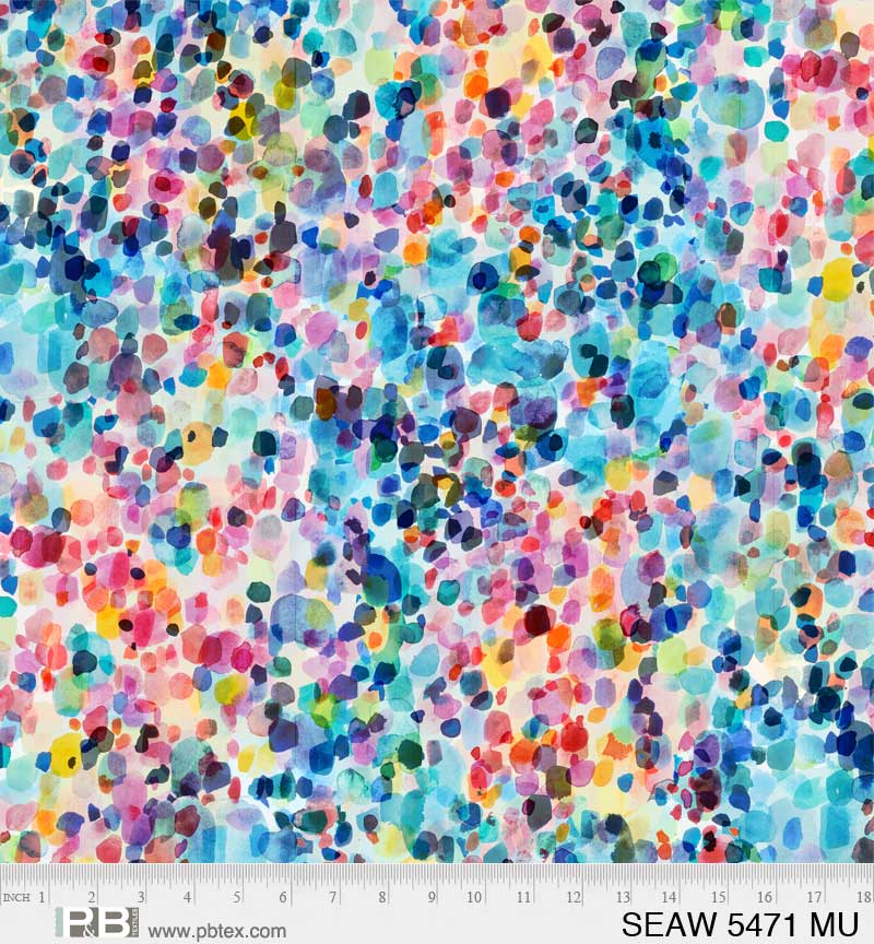 Sea Glass 108" | Quilt Backing by P&B Textiles | SEAW5471-MU