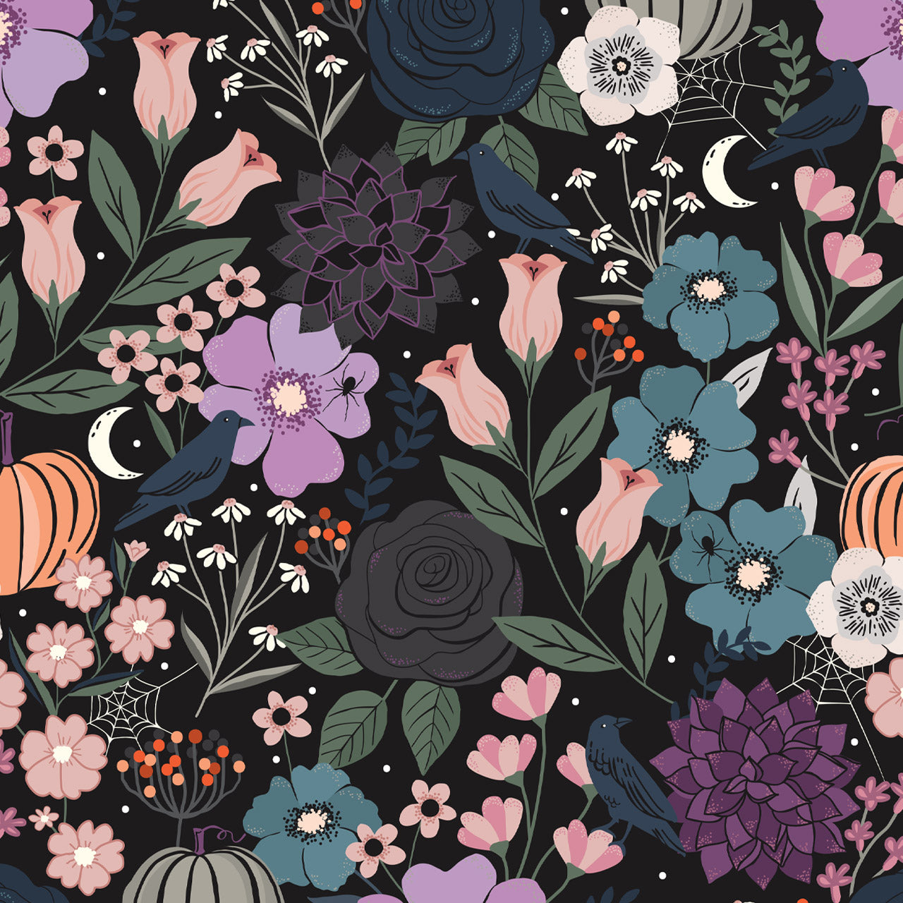 Spellbound - Haunting Floral by Sally Mountain for Dashwood Studio | DASPELL2450