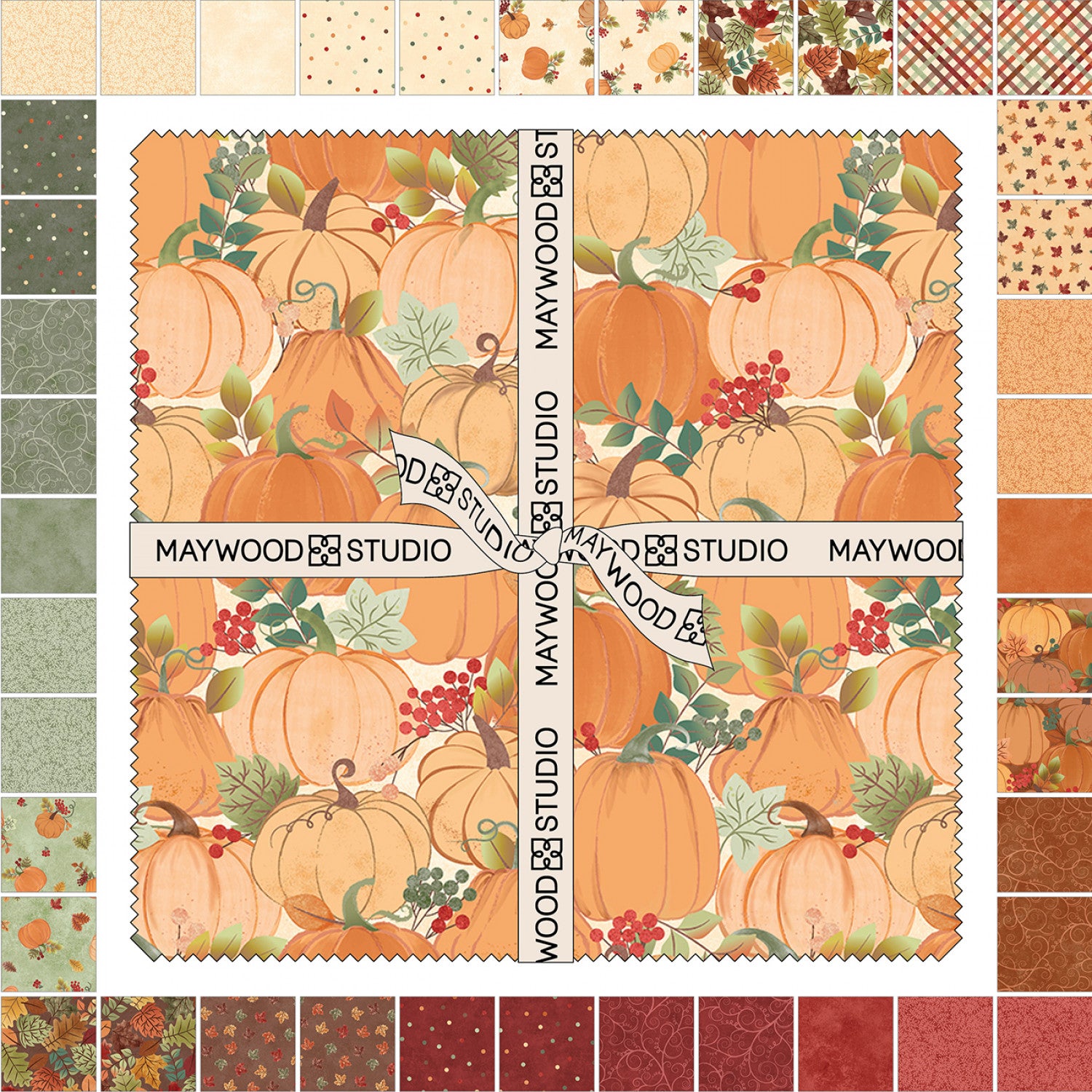 Hello Autumn | 10" Square Pack by Monique Jacobs for Maywood Studio | 42 pcs