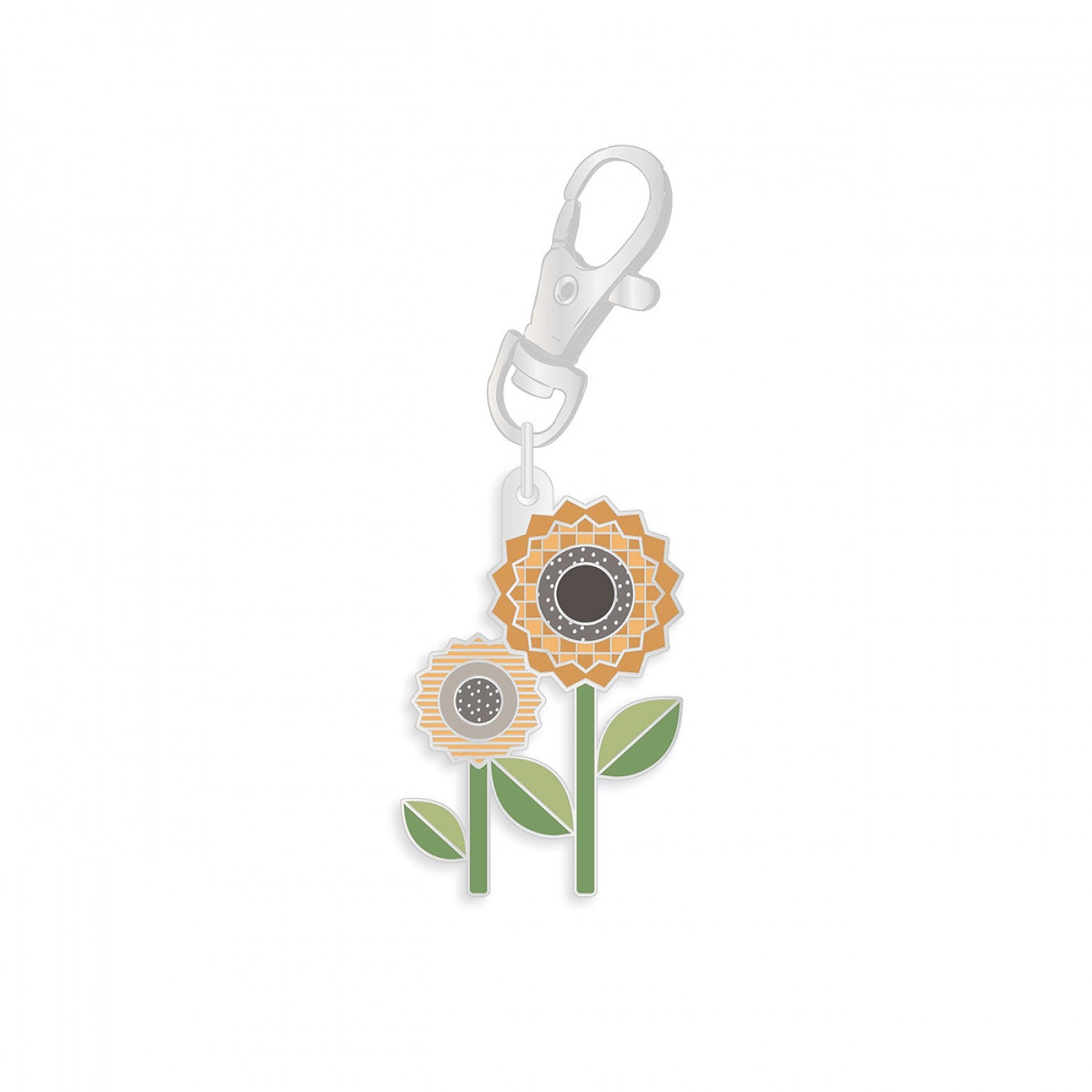 Happy Charms | Sunflower Enameled Key Chain by Lori Holt | ST-34994