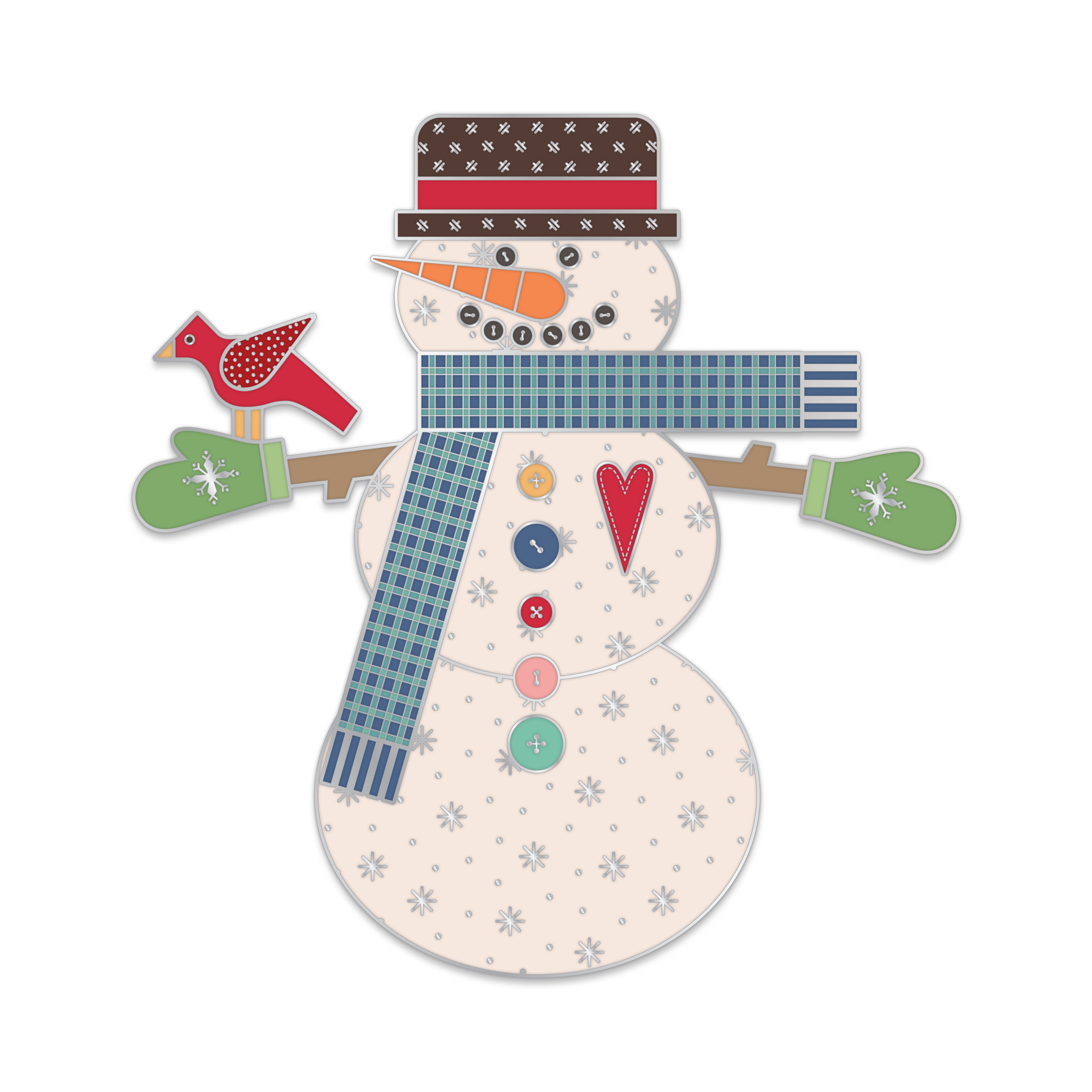 Let's Make a Snowman Needle Minder by Lori Holt | ST-36032