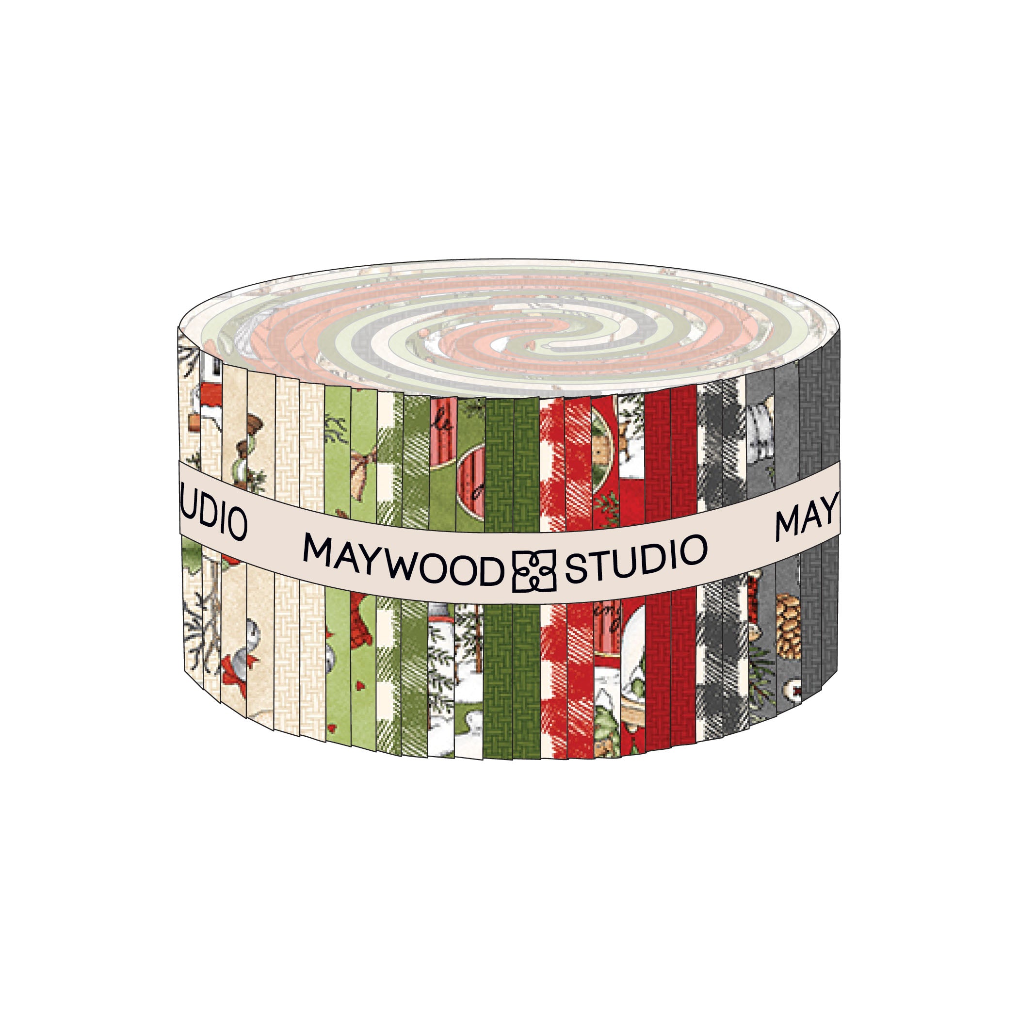 Homemade Holidays | 2.5" Strip Roll by Kris Lammers for Maywood Studio | 40 pcs