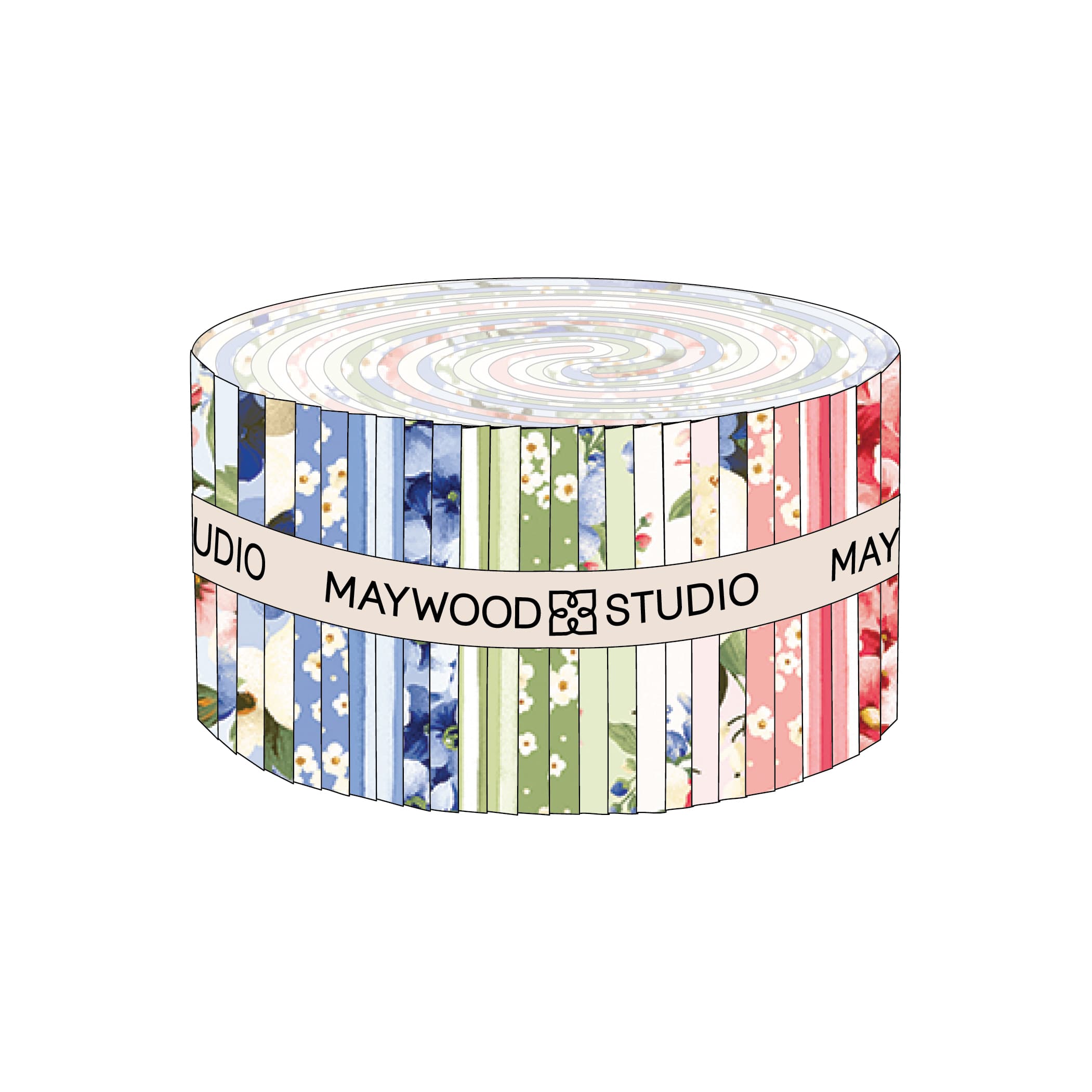 Windflower | 2.5" Strip Roll by Maywood Studio | 40pcs