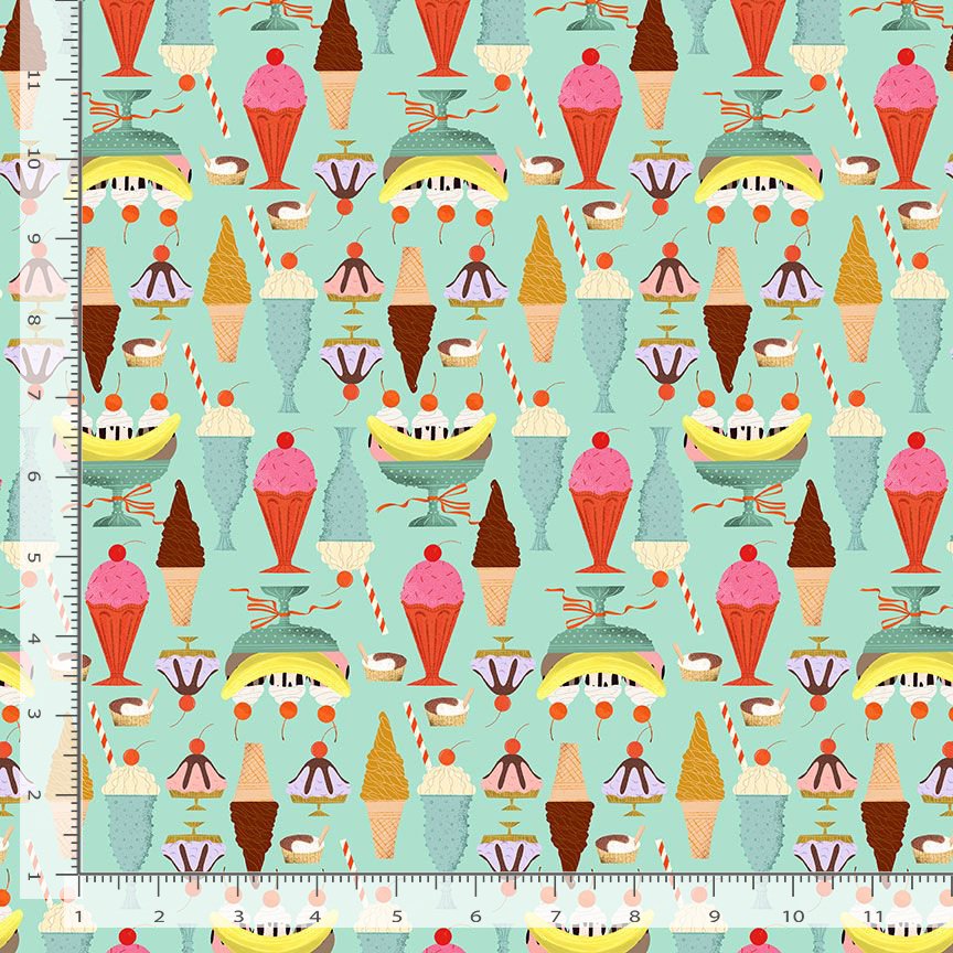 Ticket to Ride | Opal Scoops by Faye Guanipa for Dear Stella | DFG2872-OPAL