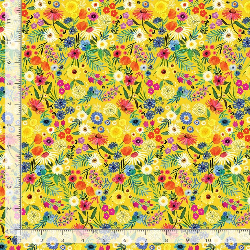 Somebunny to Love | Spring Floral Freesia by Miriam Bos for Dear Stella | STELLA-DMB2729