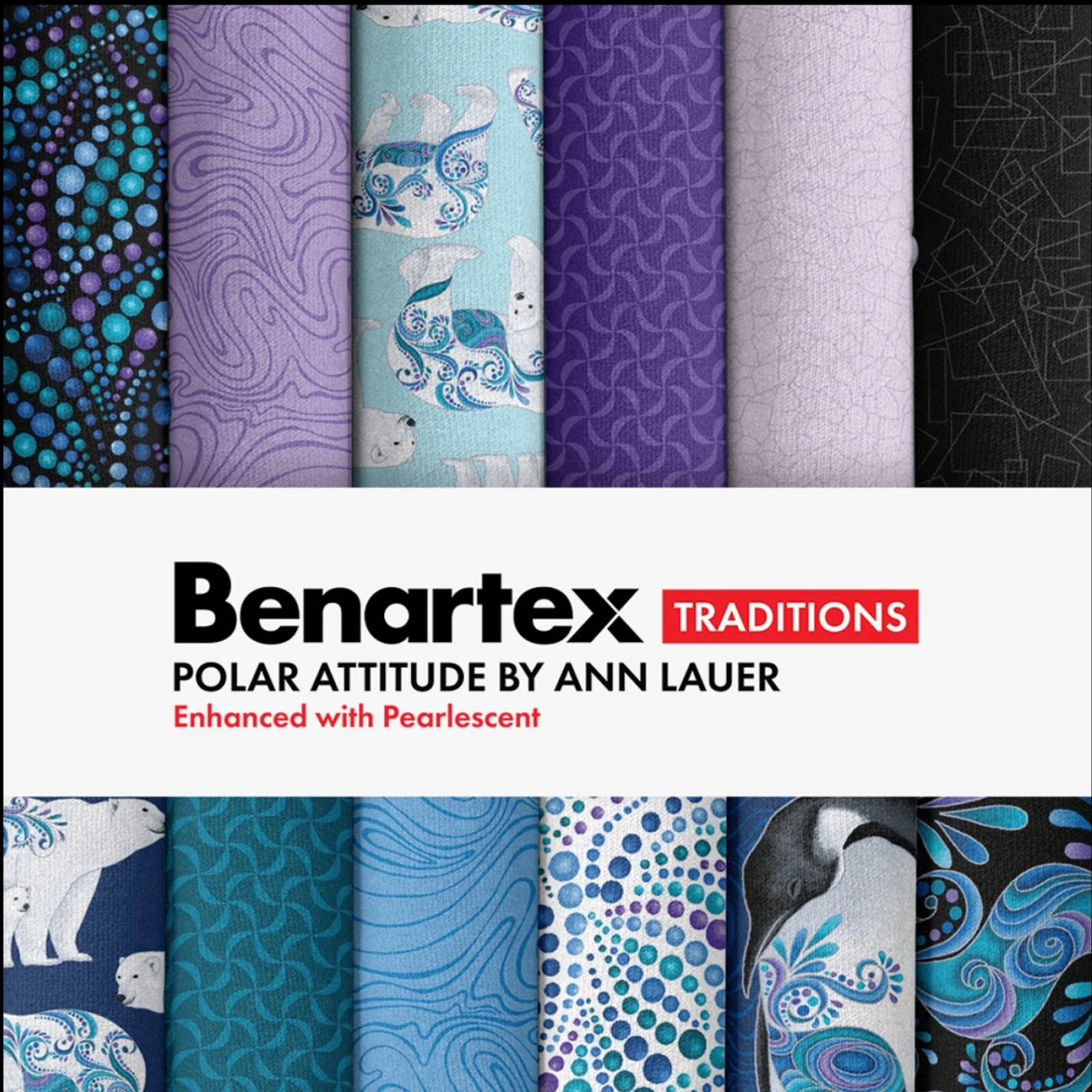 Polar Attitude 2.5-inch Jelly Roll by Ann Lauer for Benartex (40pcs)