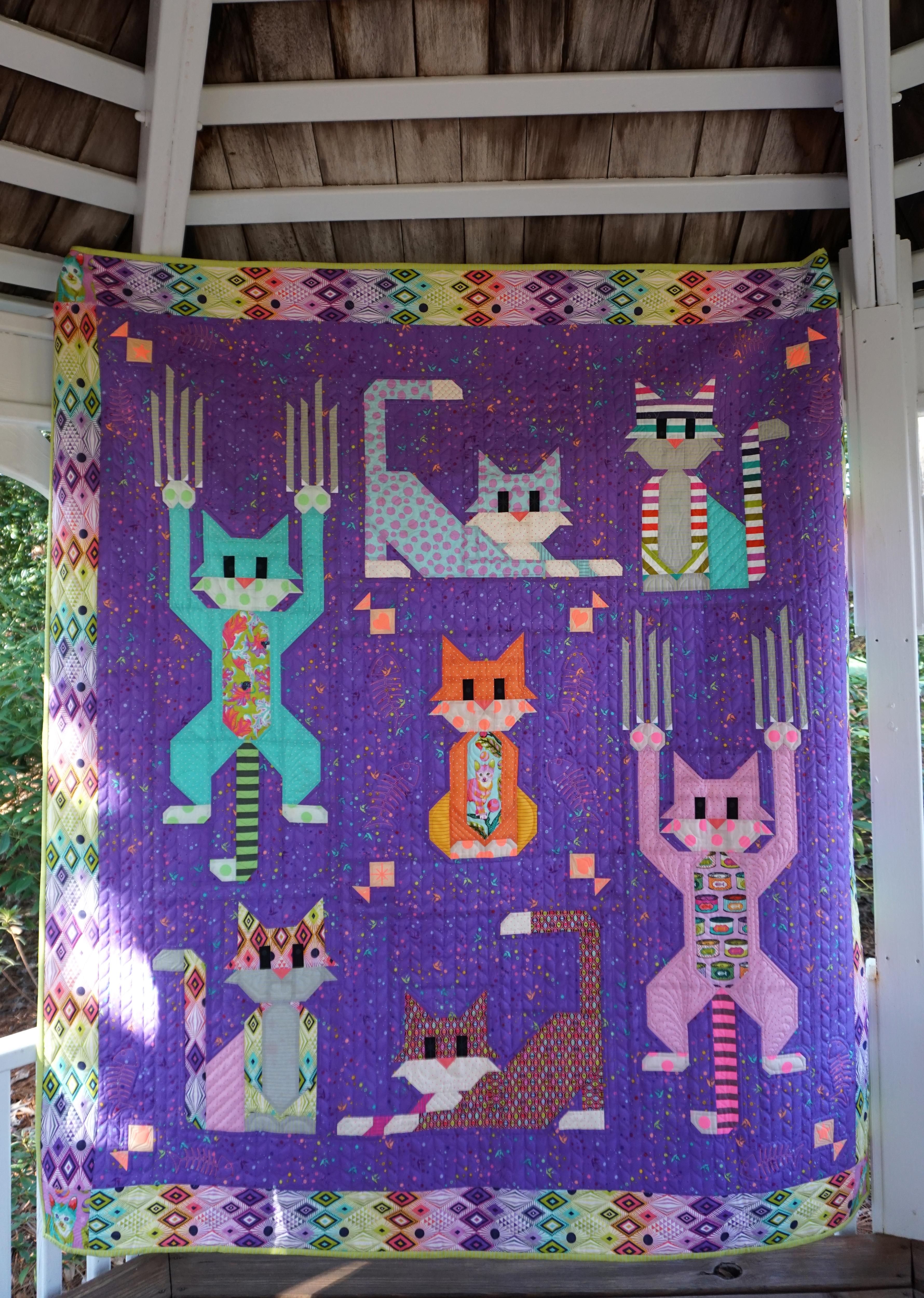 Cat Scratch Quilt Pattern by Tula Pink | Baby & Throw Sizes | Art East Quilting Co.