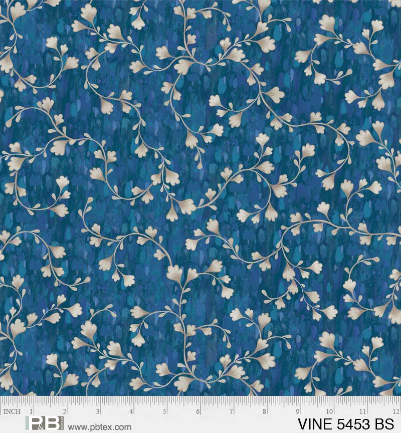 Vineyard 108" Quilt Backing | Blue/Silver | Jeremiah Ketner for P&B Textiles