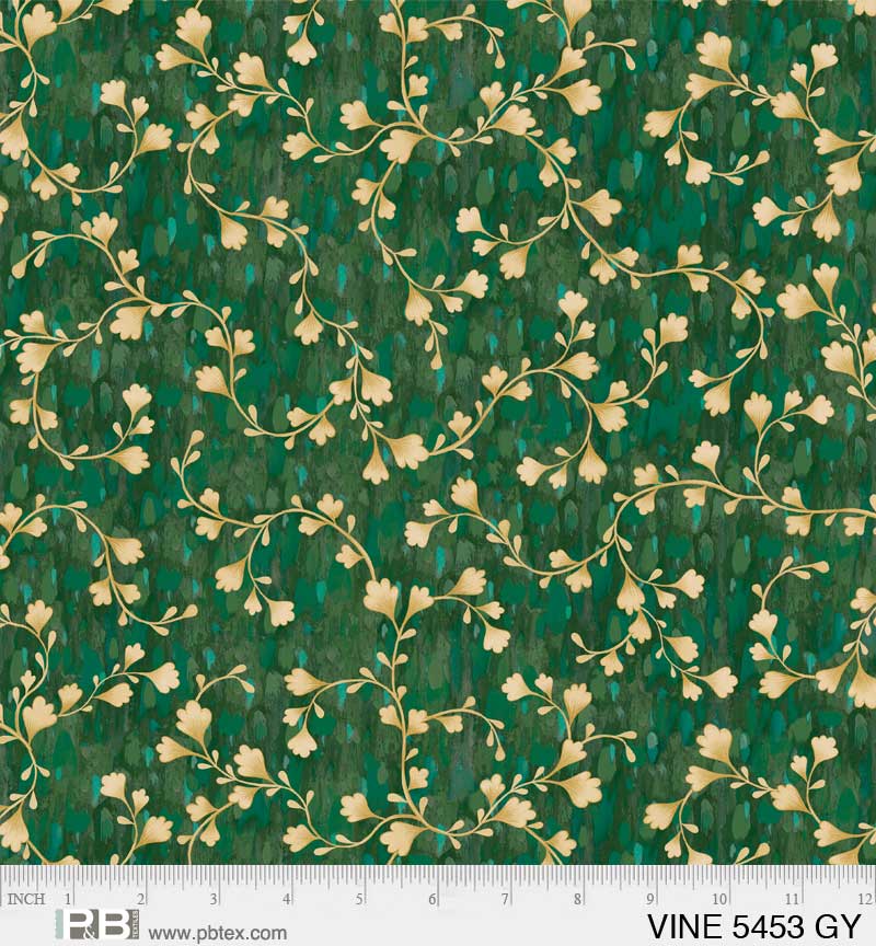 Vineyard 108" Quilt Backing | Green/Yellow | Jeremiah Ketner for P&B Textiles