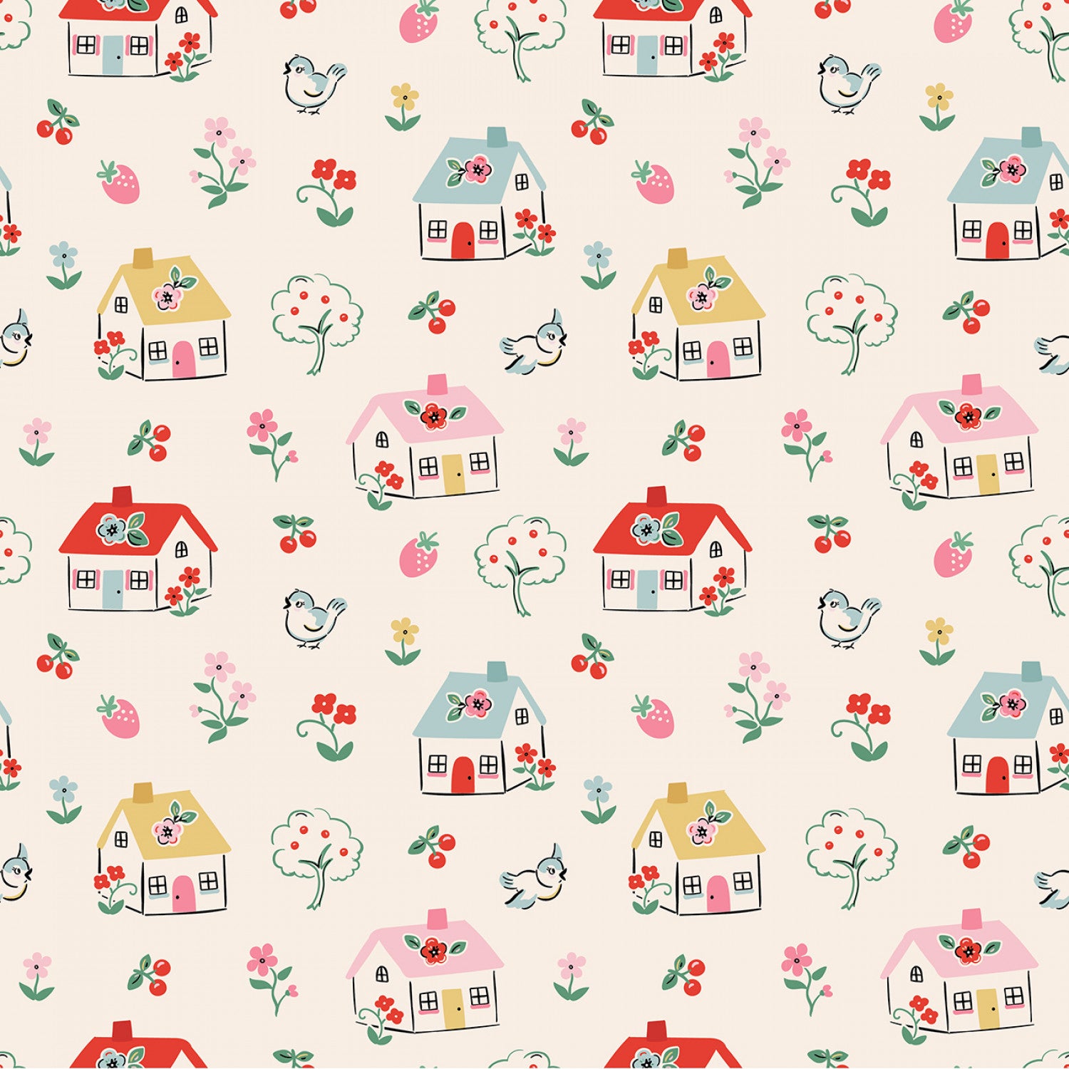 Home Sweet Home | 5" Charm Pack by Elea Lutz for Poppie Cotton | 42 pcs