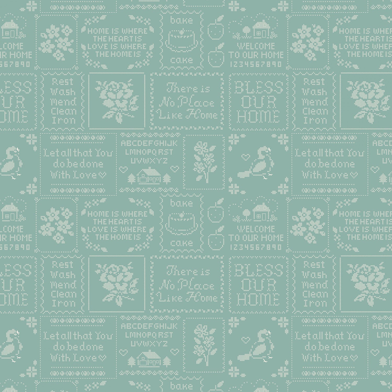 Home Sweet Home | 10" Square Pack by Elea Lutz for Poppie Cotton | 42 pcs