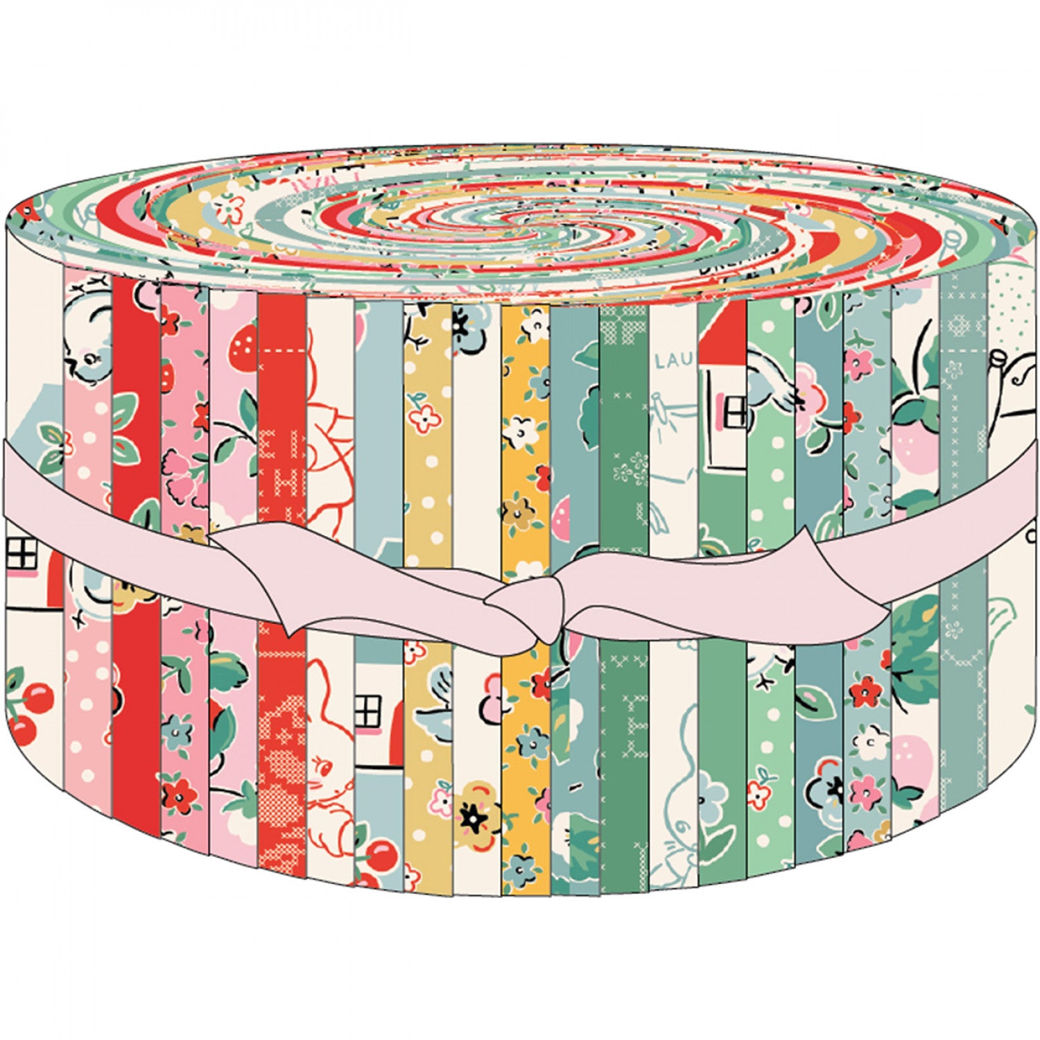 Home Sweet Home | 2.5" Strip Roll by Elea Lutz for Poppie Cotton | 40 pcs