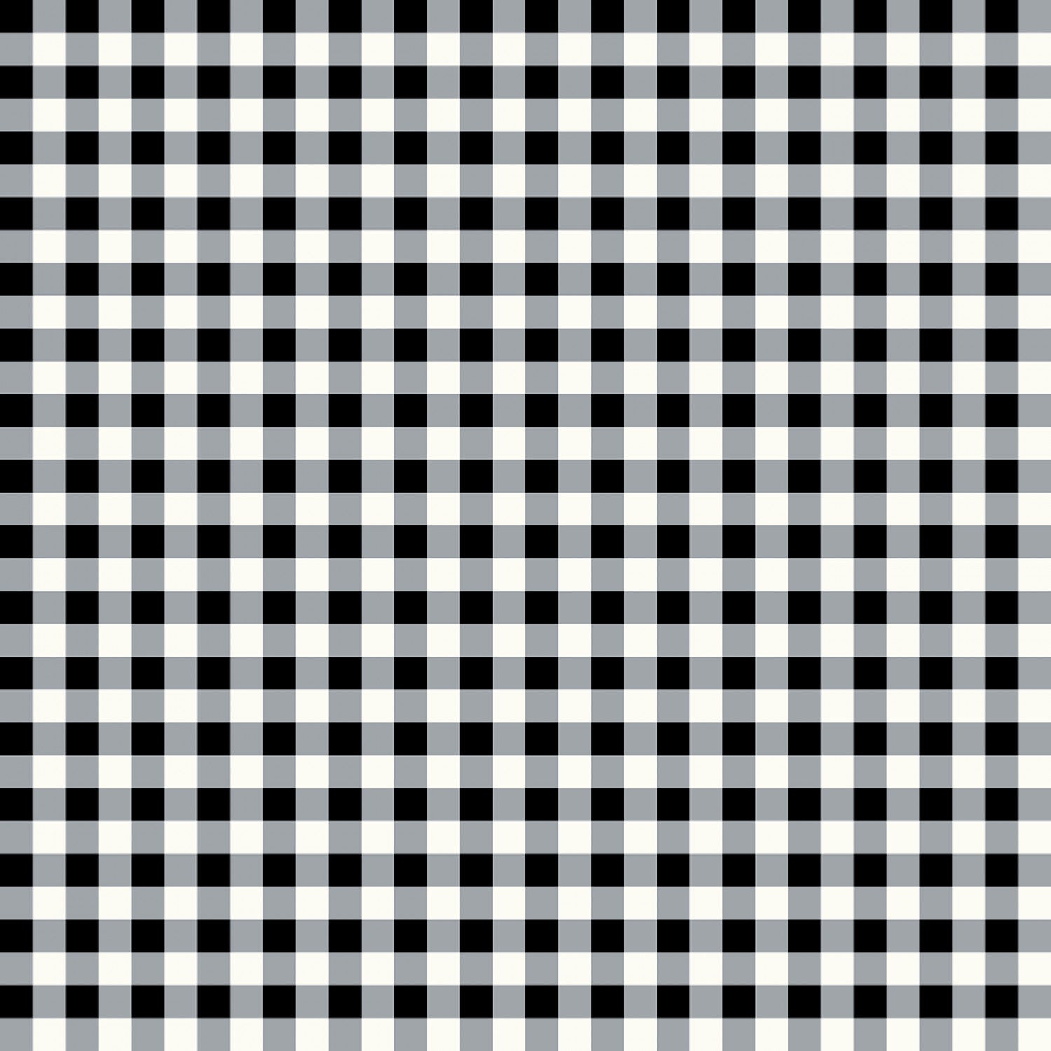 Gingham Weaves | 1/4" Gingham Check - Black | Yarn-Dyed Cotton