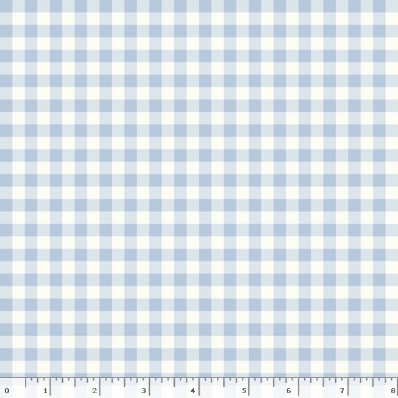 Gingham Weaves | 1/4" Gingham Check - Blue | Yarn-Dyed Cotton