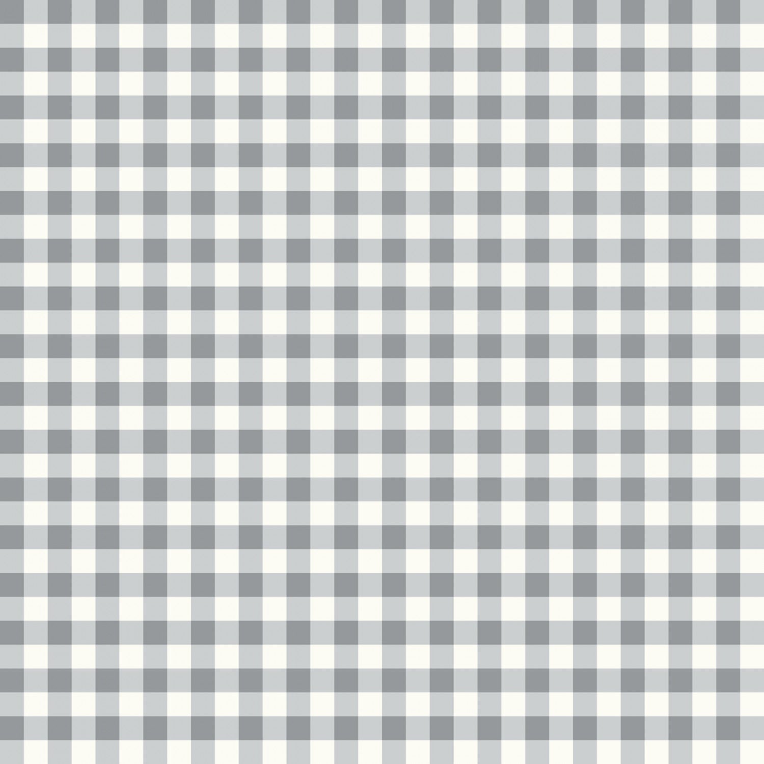 Gingham Weaves | 1/4" Gingham Check - Gray | Yarn-Dyed Cotton