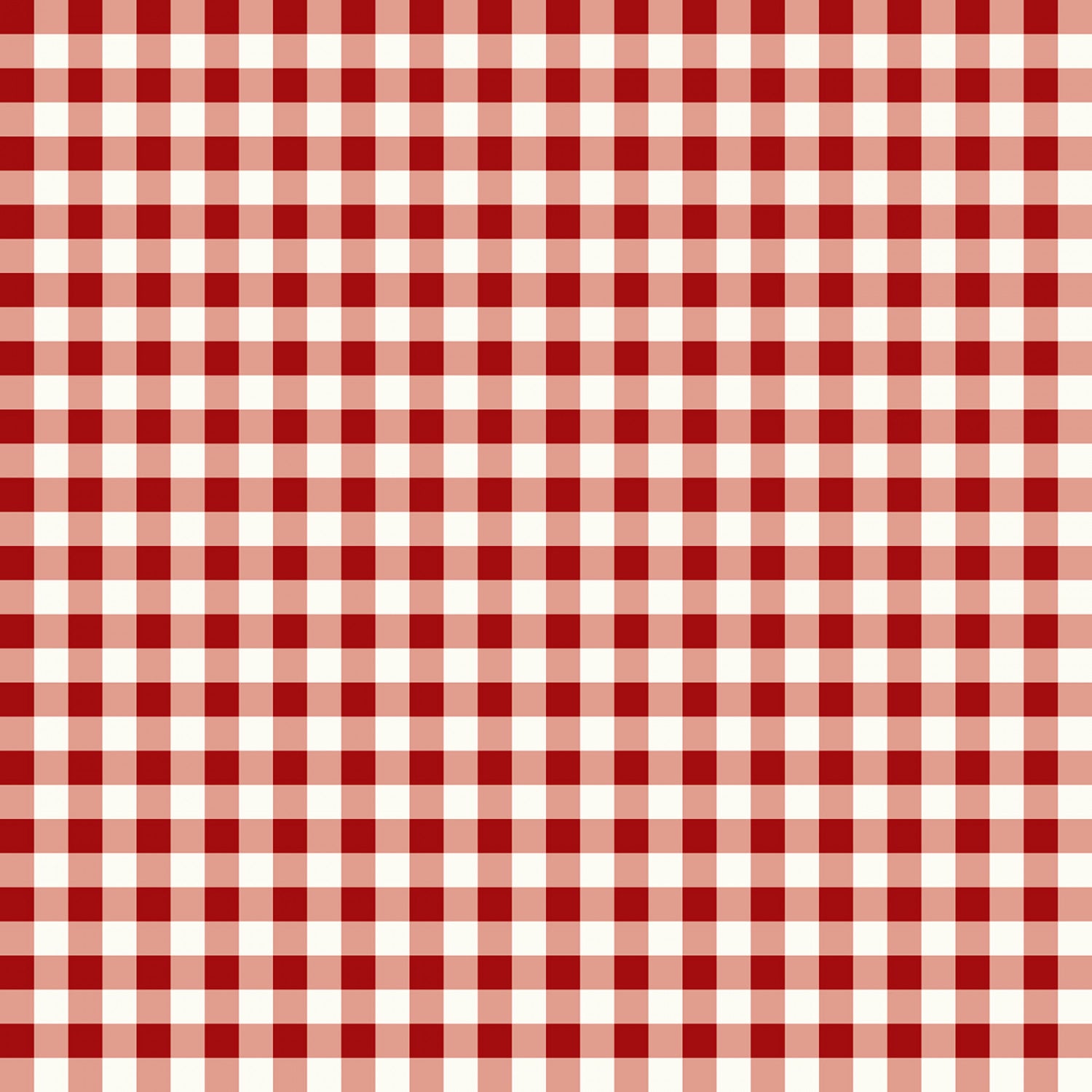 Gingham Weaves | 1/4" Gingham Check - Red | Yarn-Dyed Cotton