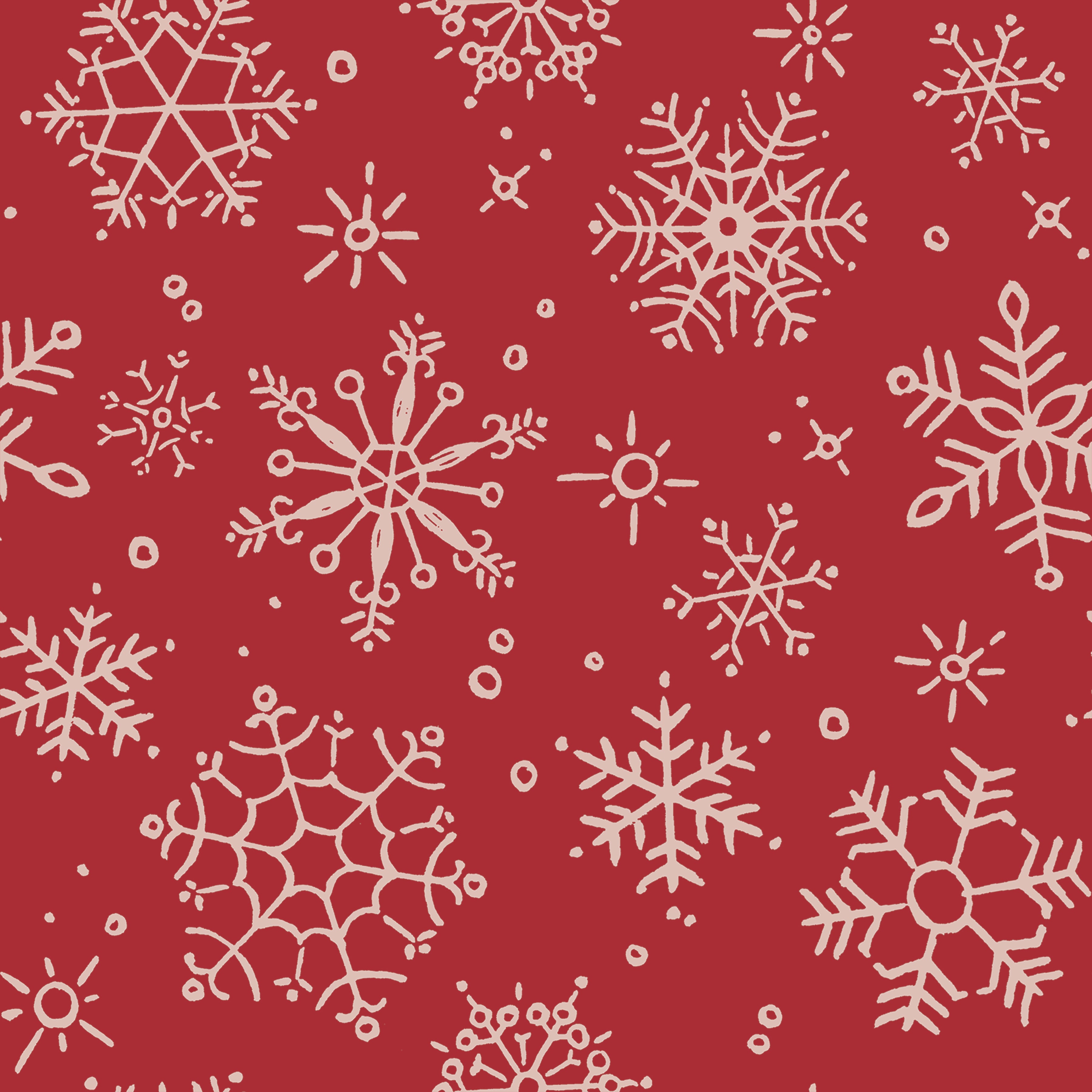 Magical Winterland | Snowflake Barn Red 108" Wide Back by Lisa Audit for Riley Blake | WB14949-BARNRED