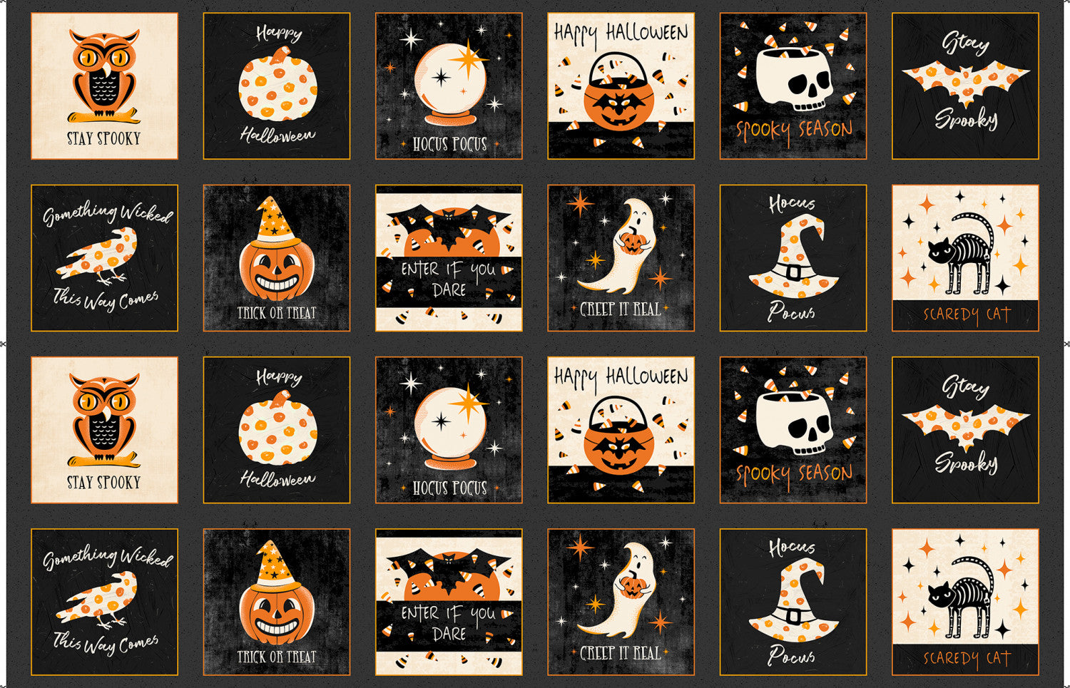 Witching Hour | Halloween Patches | Heather Dutton for P&B Textiles