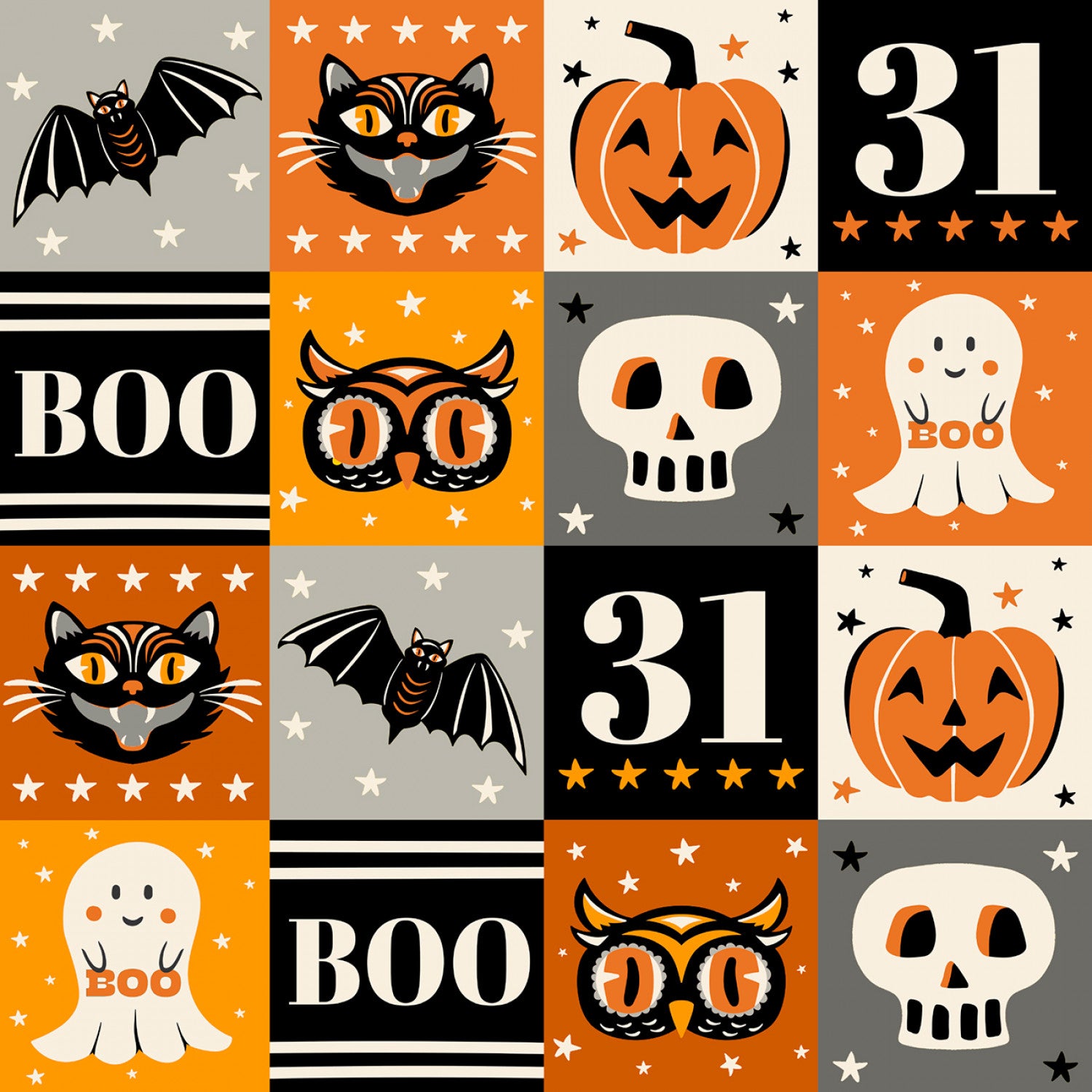 Witching Hour | 10" Precut Squares by Heather Dutton for P&B Textiles | 42pcs