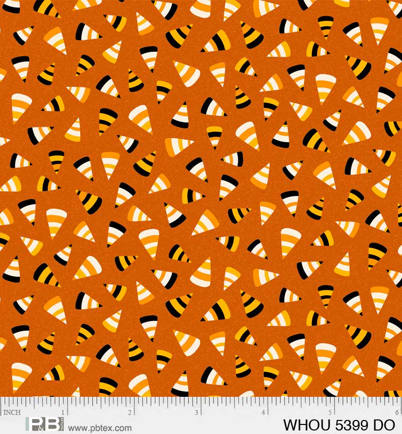 Witching Hour | Tossed Candy Corn Orange | Heather Dutton for P&B Textiles