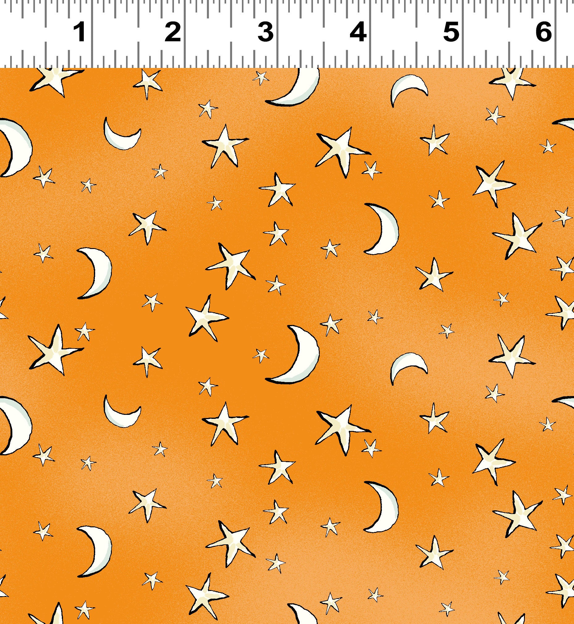Halloween Parade | Orange Night Sky by Anita Jeram for Clothworks