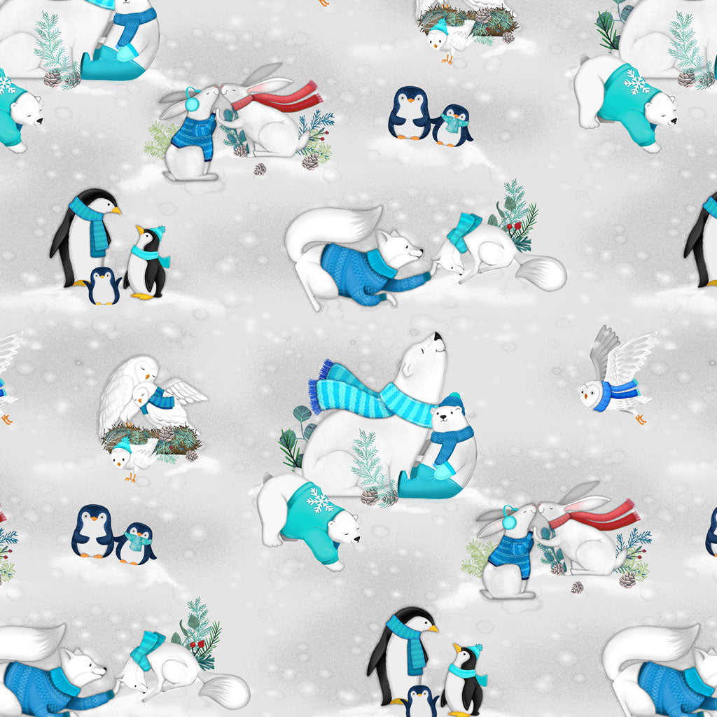 Snow Drift | 5-inch Charm Pack by Michael Zindell for Clothworks | 42pcs