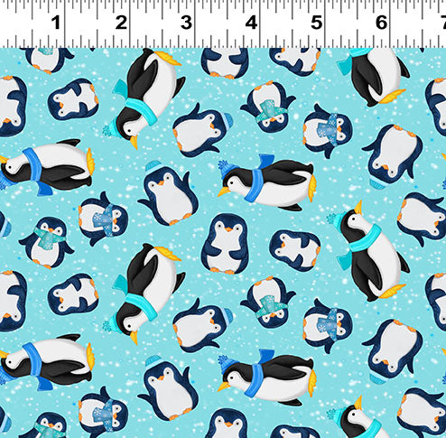 Snow Drift | Penguins Sky by Michael Zindell for Clothworks