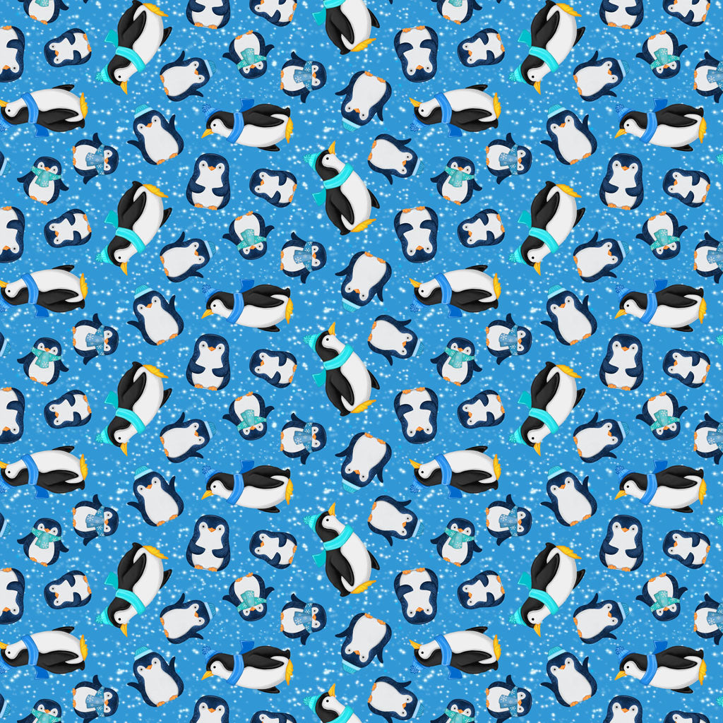 Snow Drift | Penguins Dark Pool by Michael Zindell for Clothworks