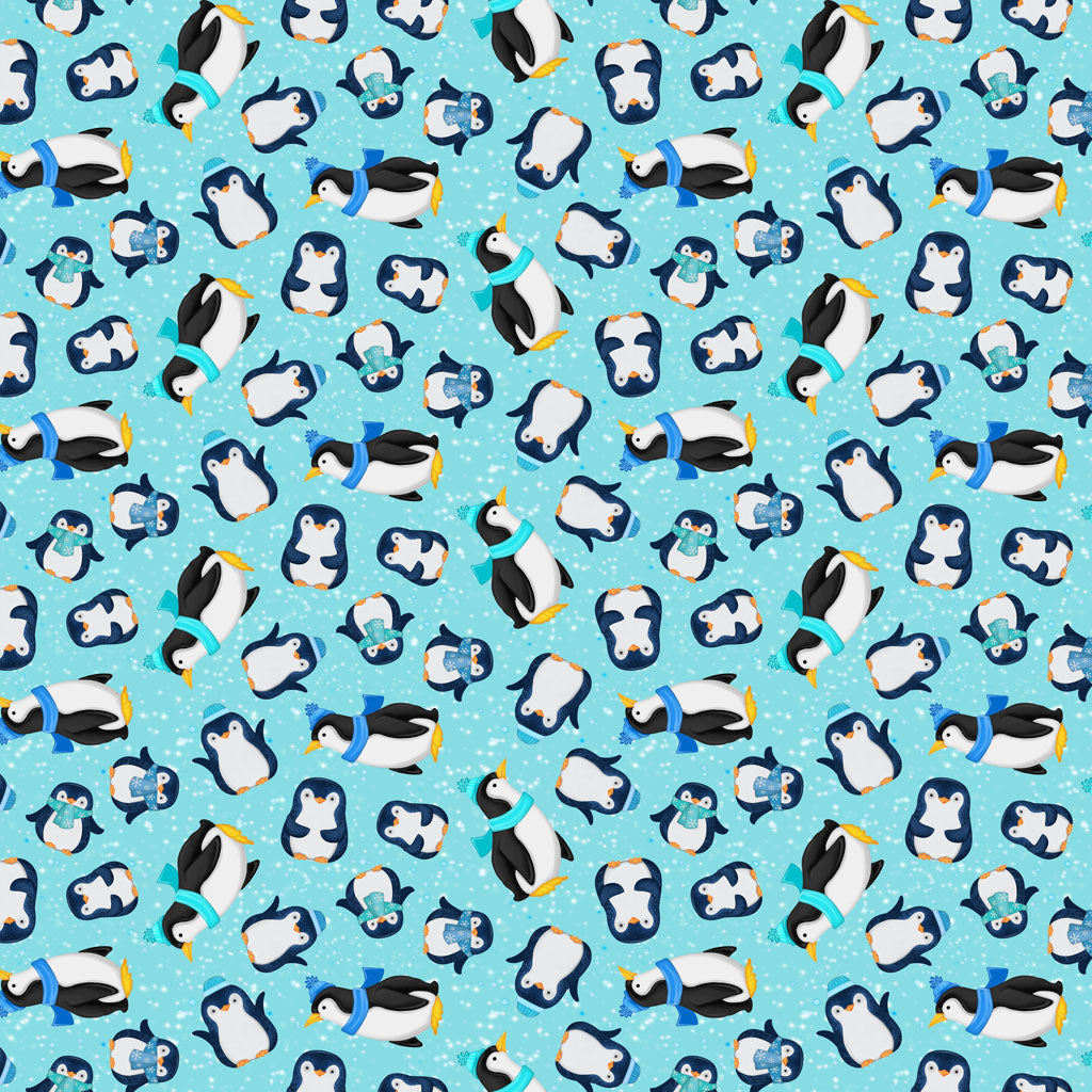 Snow Drift | Penguins Sky by Michael Zindell for Clothworks