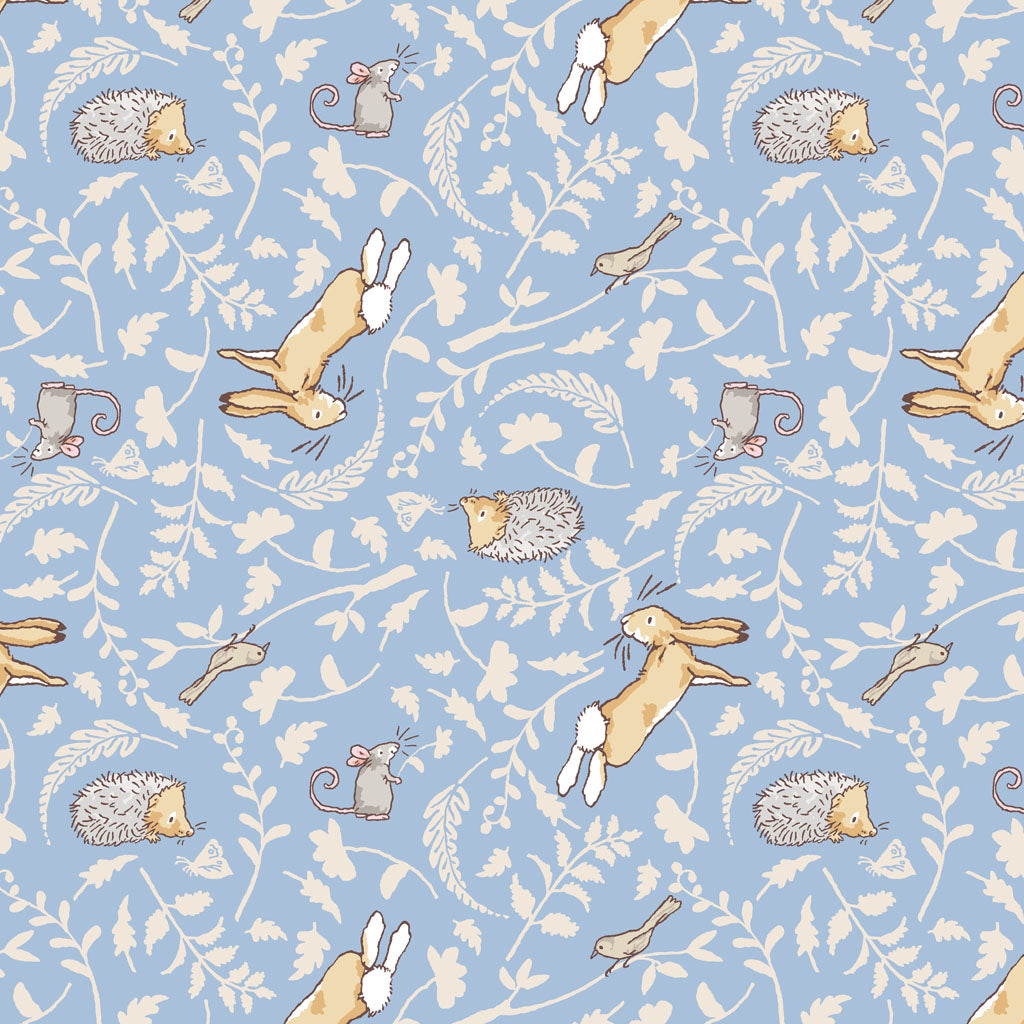 Guess How Much I Love You 2024 | Denim Forest Friends by Anita Jeram for Clothworks | 100% Cotton FLANNEL