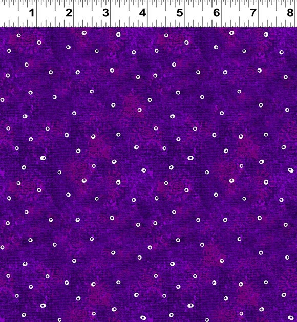 Fantasticats | Digital Hollow Dots Purple by Laurel Burch for Clothworks | Y4347-27