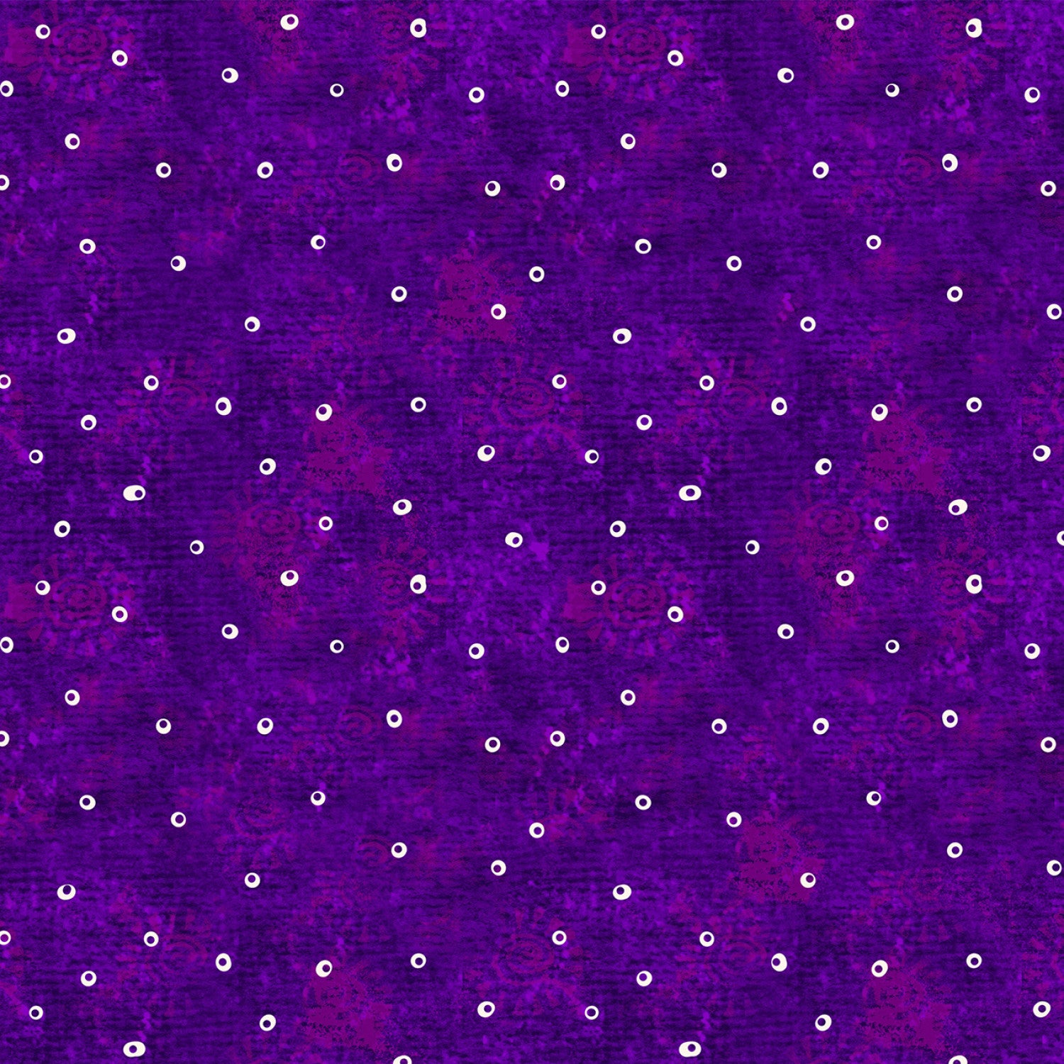 Fantasticats | Digital Hollow Dots Purple by Laurel Burch for Clothworks | Y4347-27