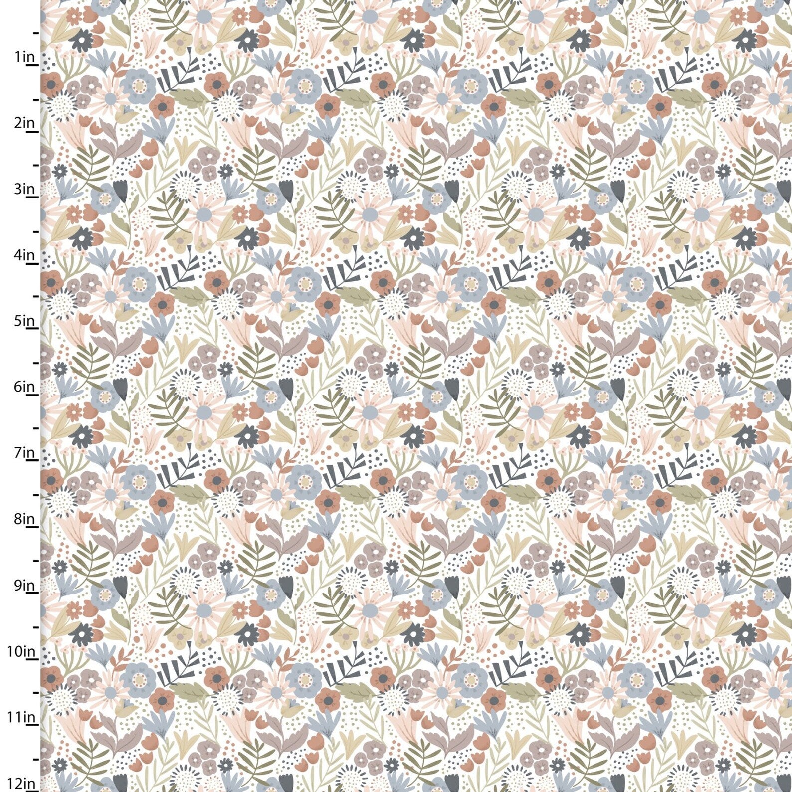 Sweet Savanna - Prairie Floral White by Elaine Kay