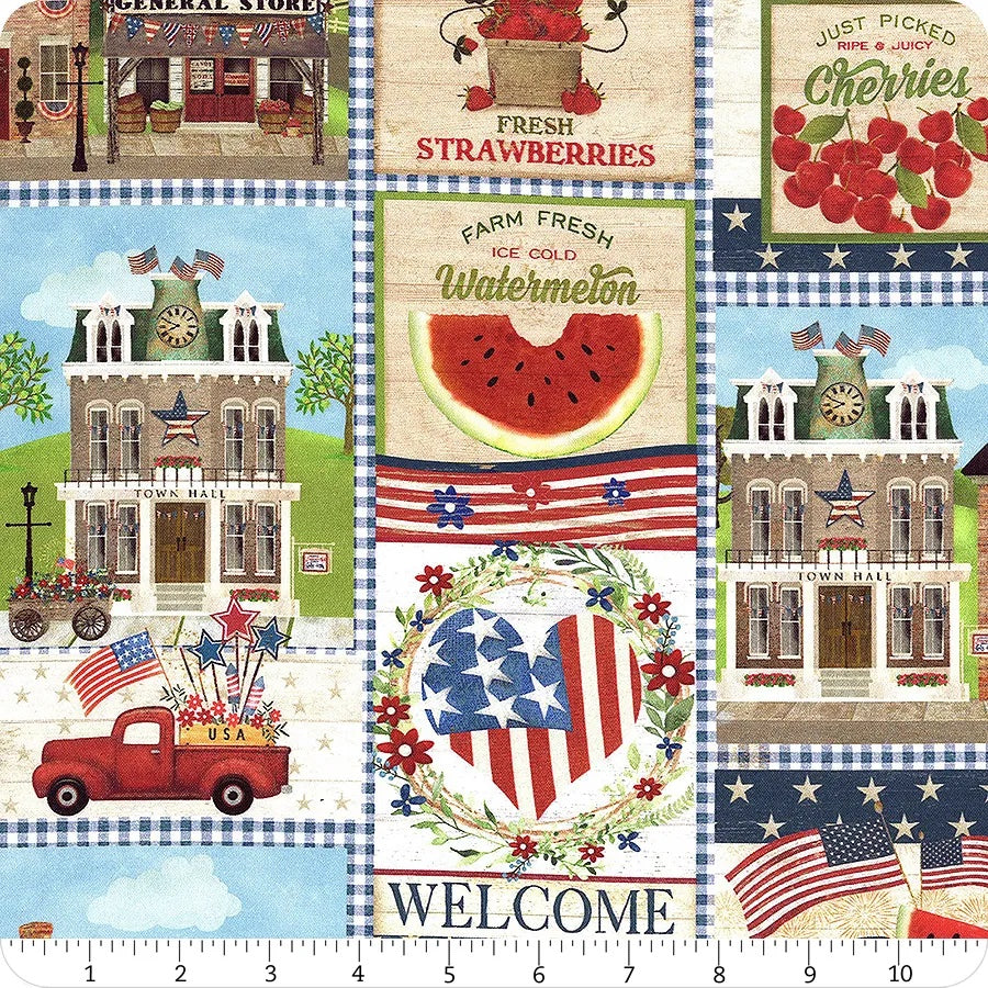 Sweet Land of Liberty - Patriotic Patch Multi by Beth Albert