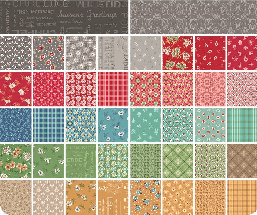 Home Town Holiday | 10" Square Pack by Lori Holt for Riley Blake | 42 pcs