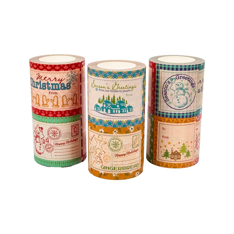 Home Town Holiday | Christmas Gift Labels by Lori Holt | 4" Wide Washi Tape