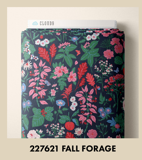 Autumn Walk | 227621 Fall Forage by Emily Taylor for Cloud9 | Organic Cotton