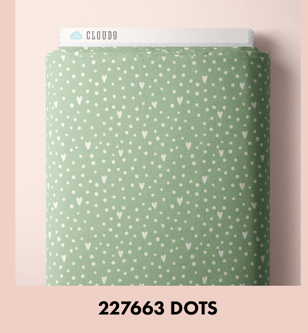 About Love | Dots by Maria Galybina for Cloud9 | Organic Cotton