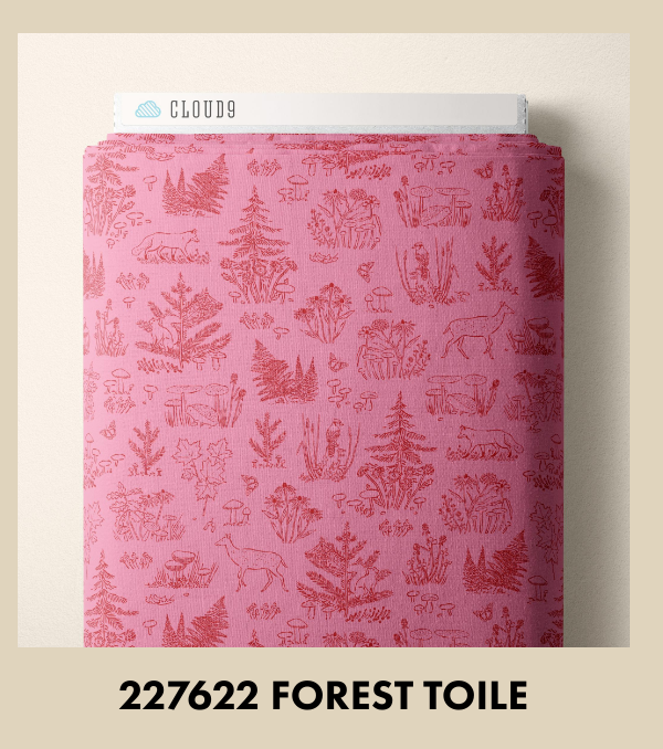 Autumn Walk | 227622 Forest Toile by Emily Taylor for Cloud9 | Organic Cotton