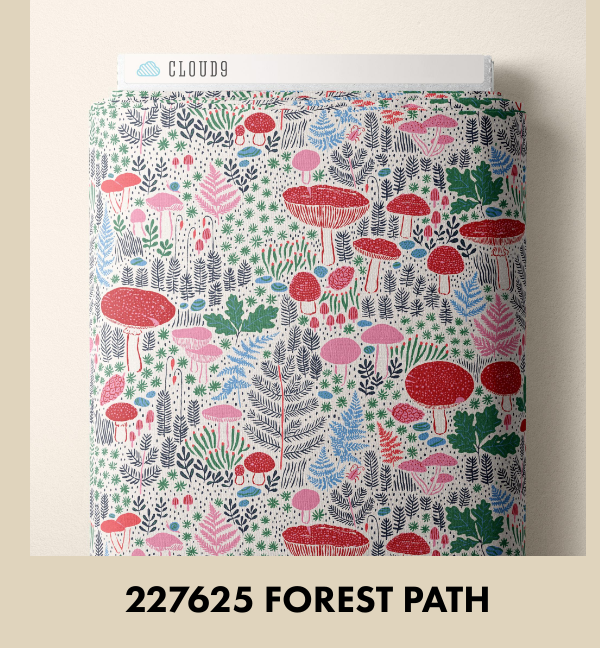 Autumn Walk | 227625 Forest Path by Emily Taylor for Cloud9 | Organic Cotton