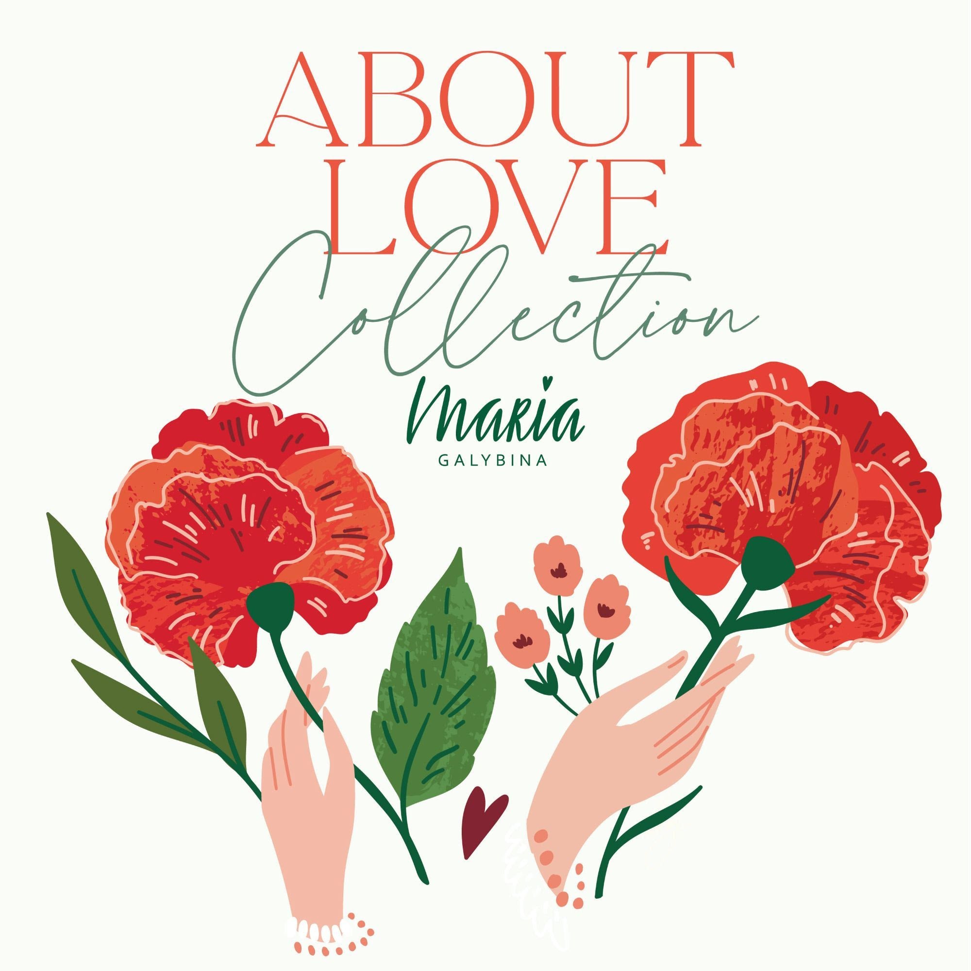 About Love | Flourish by Maria Galybina for Cloud9 | Organic Cotton