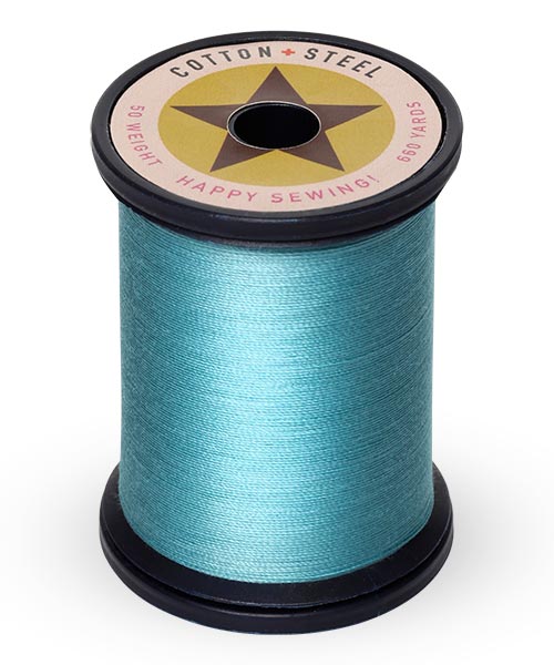 Cotton + Steel 50wt Thread by Sulky - Turquoise (1095)