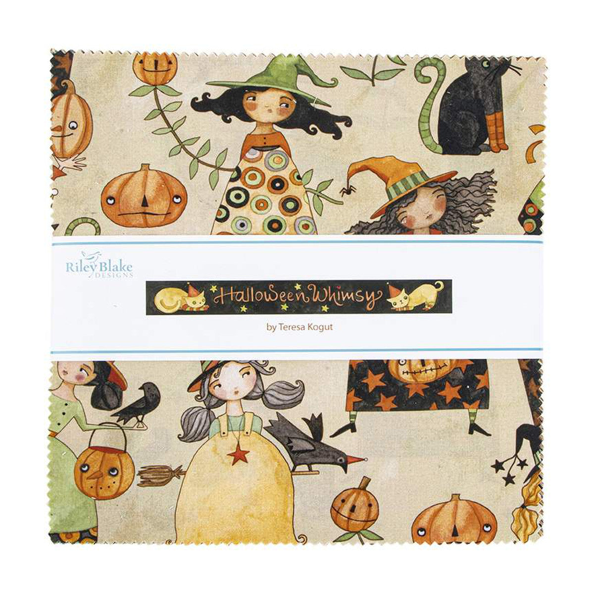 Halloween Whimsy 10-inch Squares (42pcs) - Precut Fabric Bundle