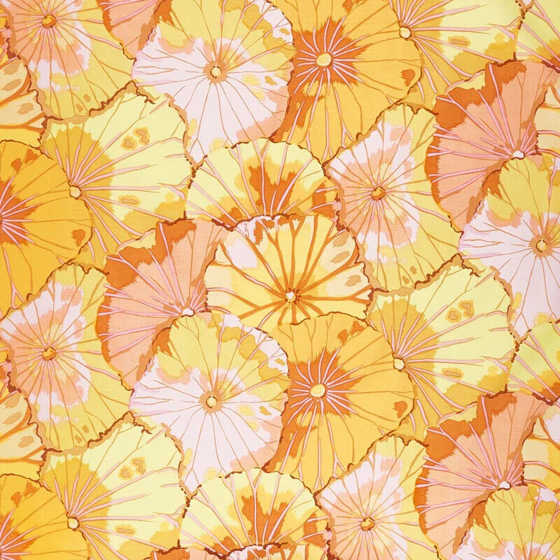 Lotus Leaf Yellow by Kaffe Fassett - HALF YARD - Free Spirit Fabrics