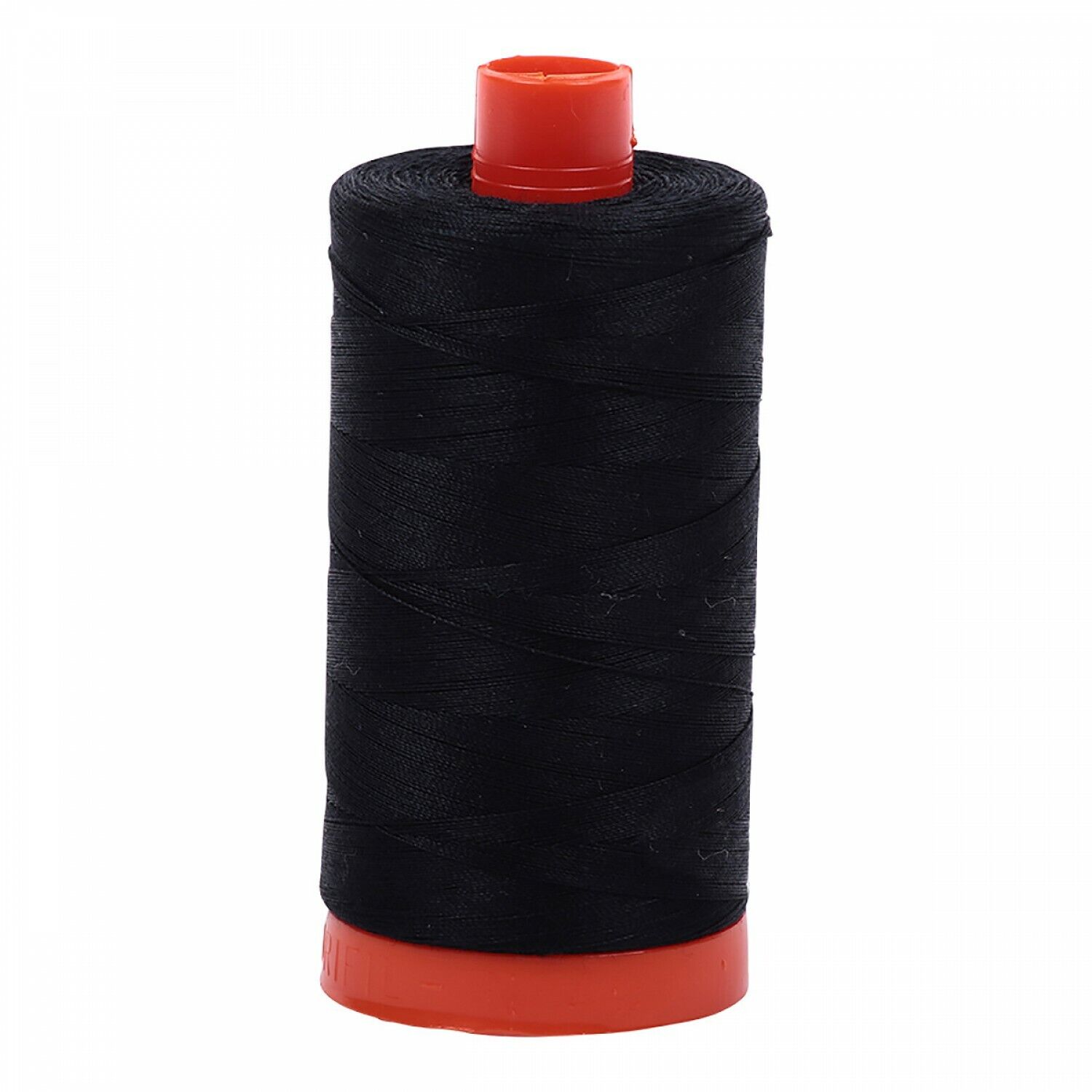 Black (2692) Aurifil Mako 50 wt Egyptian Cotton Thread - 1422 yds - Large Spool