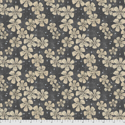 Spirit of Halloween - Nocturnal Bloom - Charcoal by Cori Dantini (1 yard)