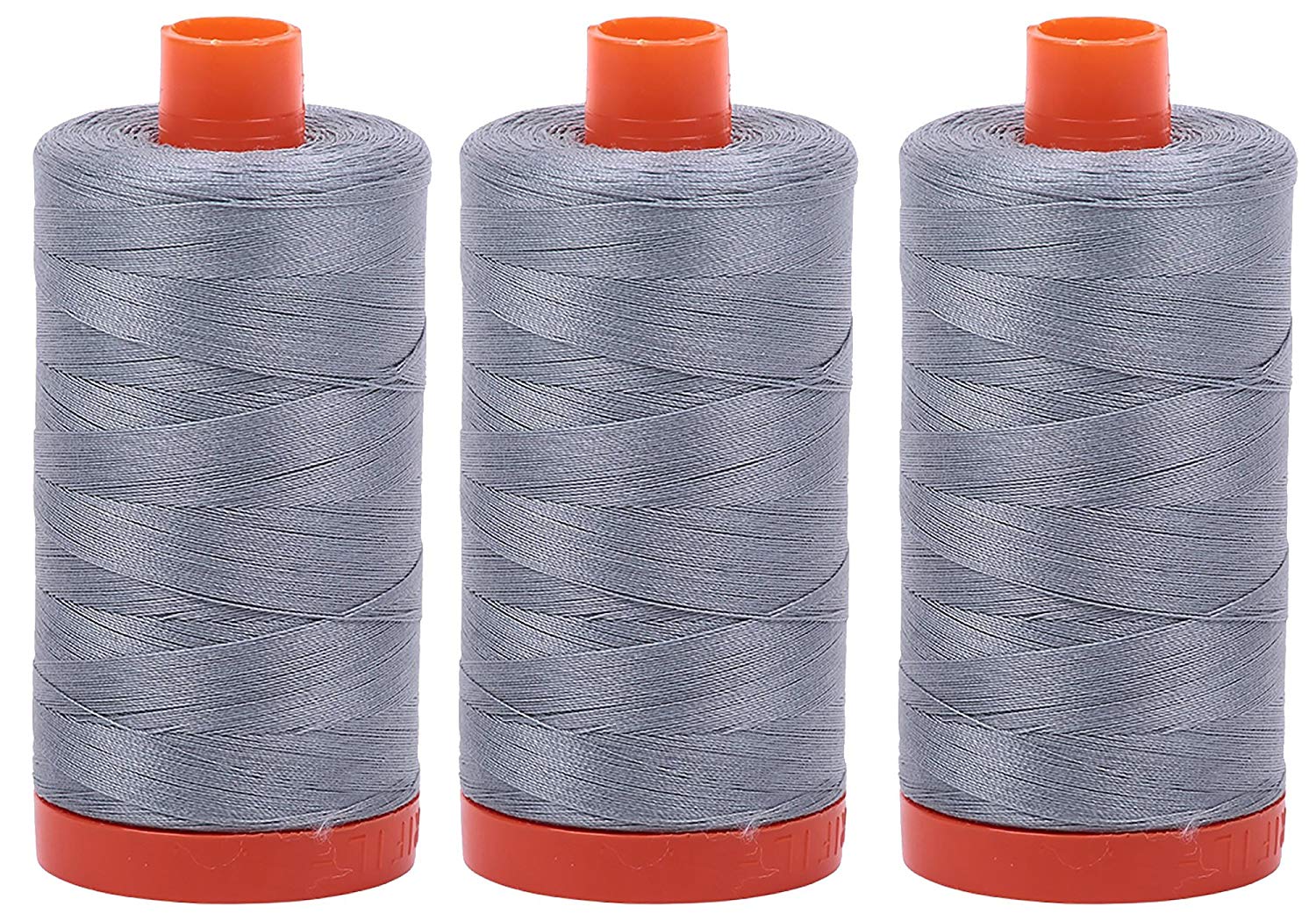 Aurifil Mako 50 wt Cotton Thread - Light Blue Grey (2610) - Bundle of 3 Spools