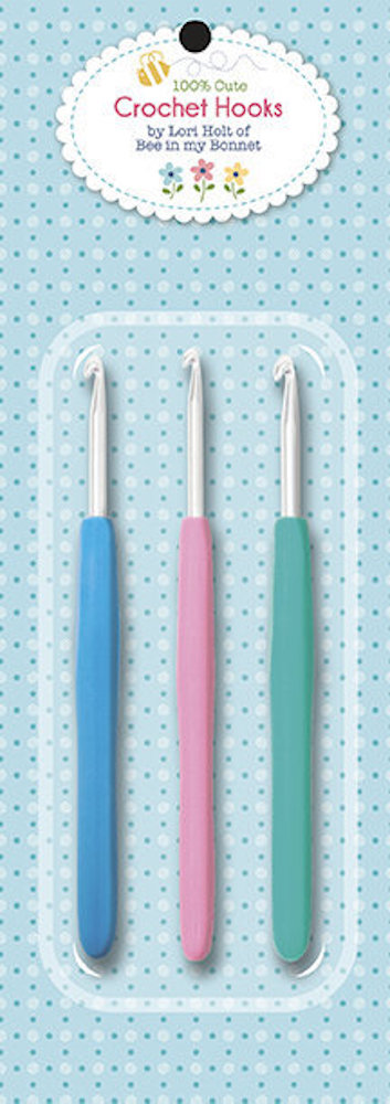 Lori Holt 100% Cute Crochet Hooks - Three Sizes of Hooks